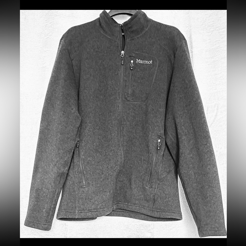 Marmot Leconte Fleece Full-Zip Jacket: Black, XL/TG